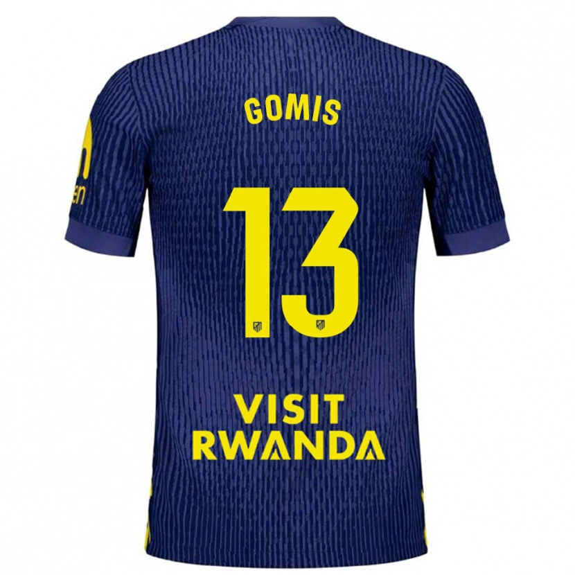 Danxen Dětské Antonio Gomis #13 Tmavě Modrá Žlutá Daleko Hráčské Dresy 2025/26 Dres