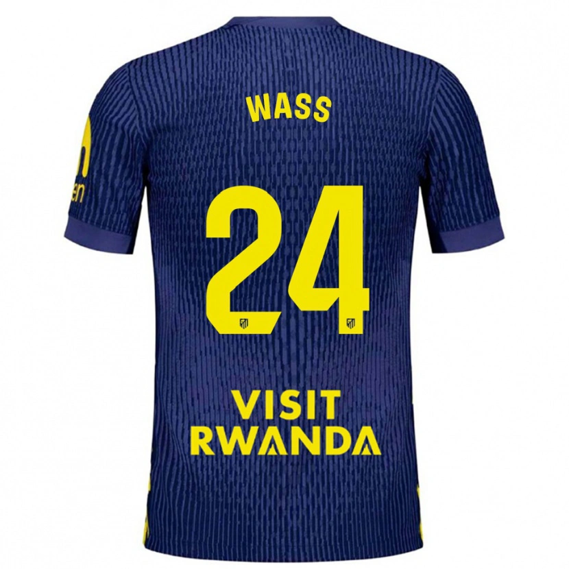 Danxen Dětské Daniel Wass #24 Tmavě Modrá Žlutá Daleko Hráčské Dresy 2025/26 Dres