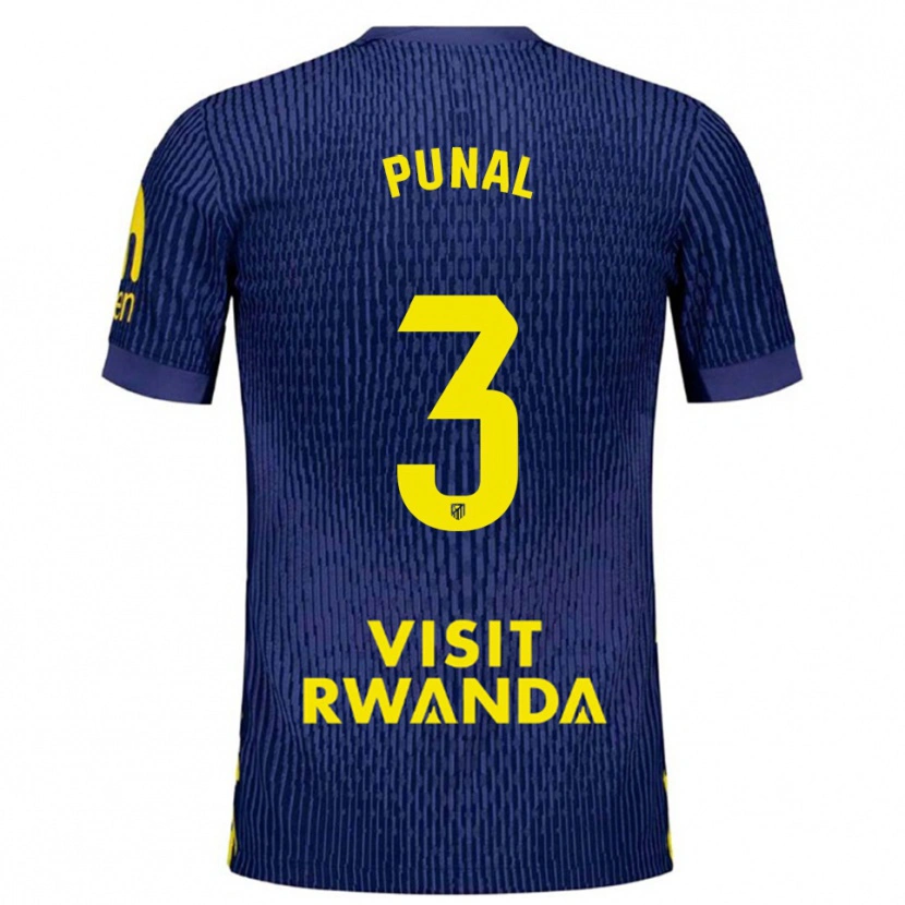 Danxen Dětské Aitor Punal #3 Tmavě Modrá Žlutá Daleko Hráčské Dresy 2025/26 Dres