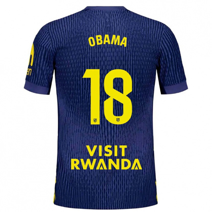 Danxen Dětské Salomon Obama #18 Tmavě Modrá Žlutá Daleko Hráčské Dresy 2025/26 Dres