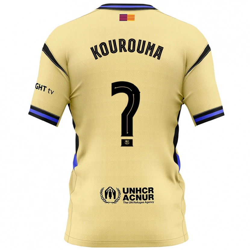 Danxen Dětské Baba Kourouma #0 Žlutá Černá Daleko Hráčské Dresy 2025/26 Dres
