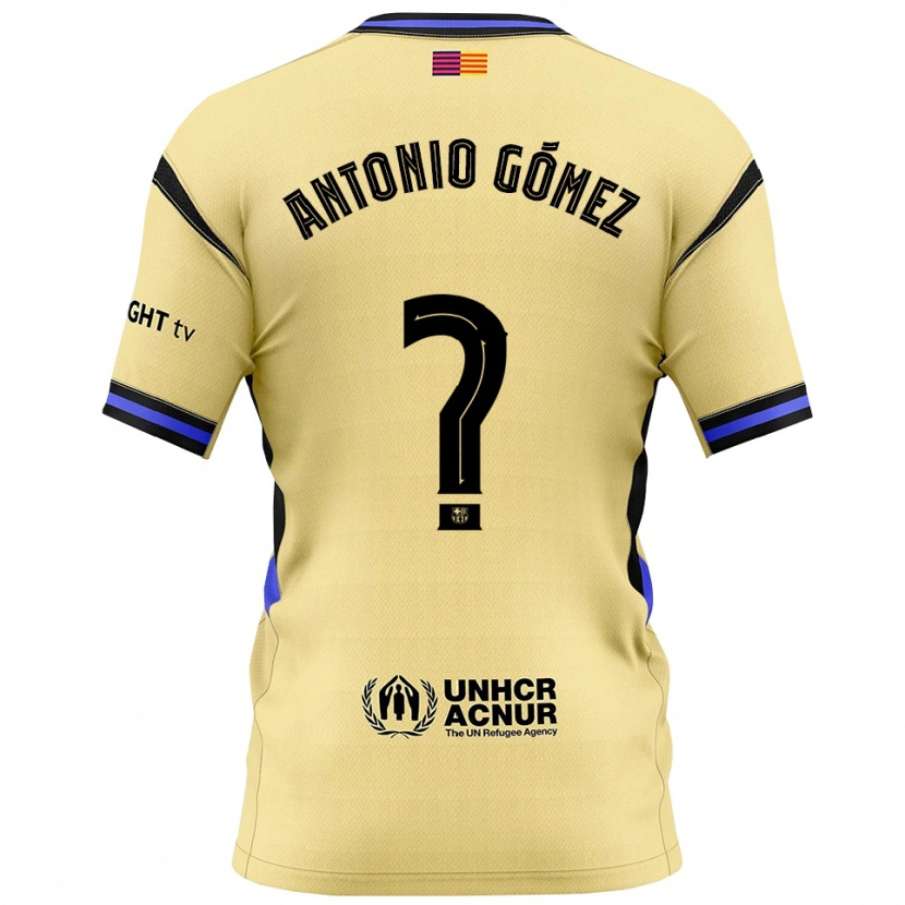 Danxen Dětské Antonio Gómez #0 Žlutá Černá Daleko Hráčské Dresy 2025/26 Dres