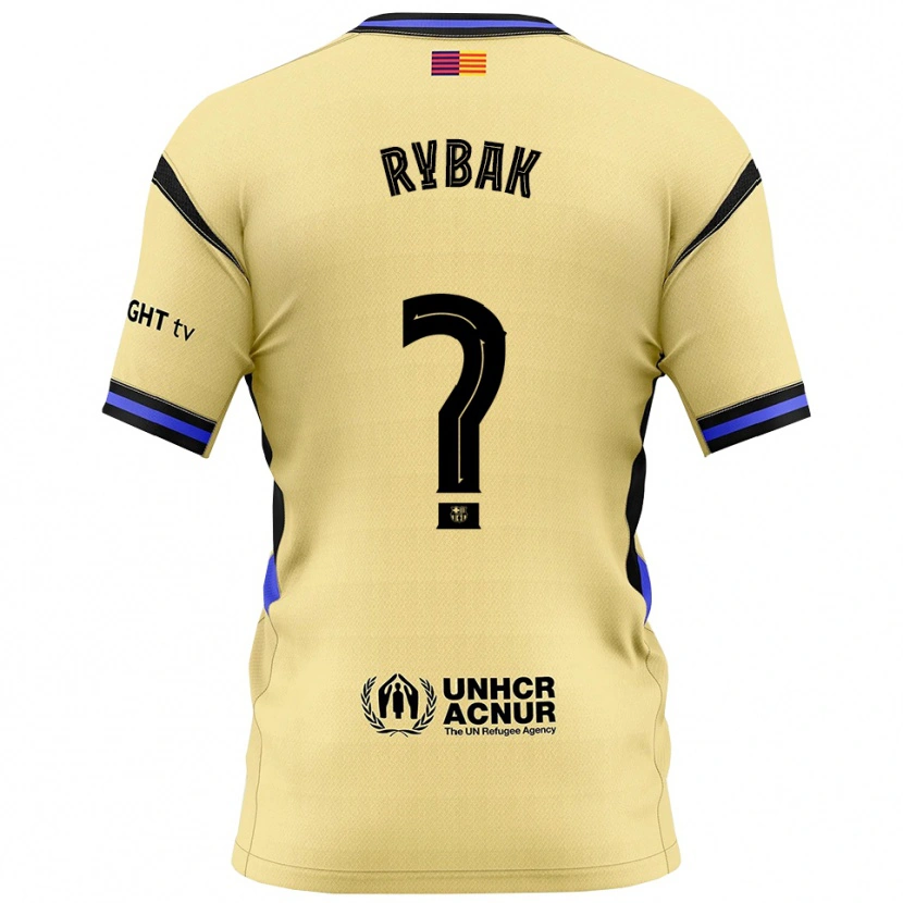 Danxen Dětské Artem Rybak #0 Žlutá Černá Daleko Hráčské Dresy 2025/26 Dres