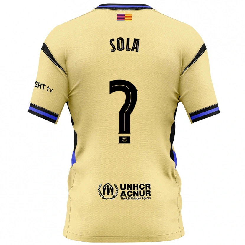 Danxen Dětské Arnau Sola #0 Žlutá Černá Daleko Hráčské Dresy 2025/26 Dres