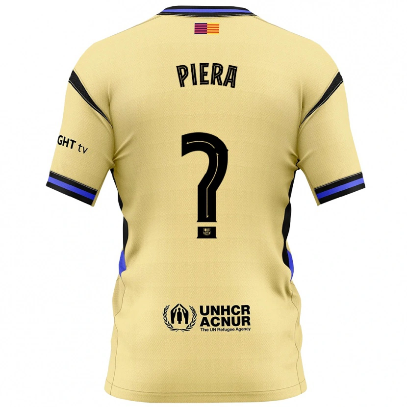 Danxen Dětské Juan Piera #0 Žlutá Černá Daleko Hráčské Dresy 2025/26 Dres