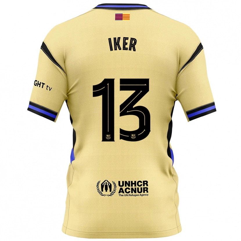 Danxen Dětské Iker Rodríguez #13 Žlutá Černá Daleko Hráčské Dresy 2025/26 Dres