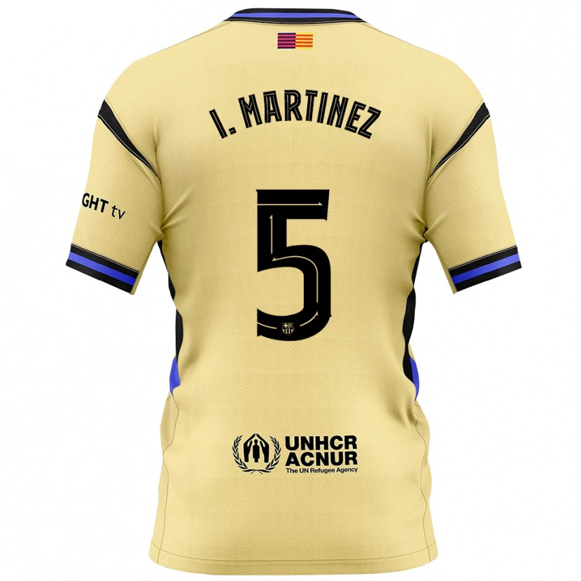 Danxen Dětské Iñigo Martínez #5 Žlutá Černá Daleko Hráčské Dresy 2025/26 Dres