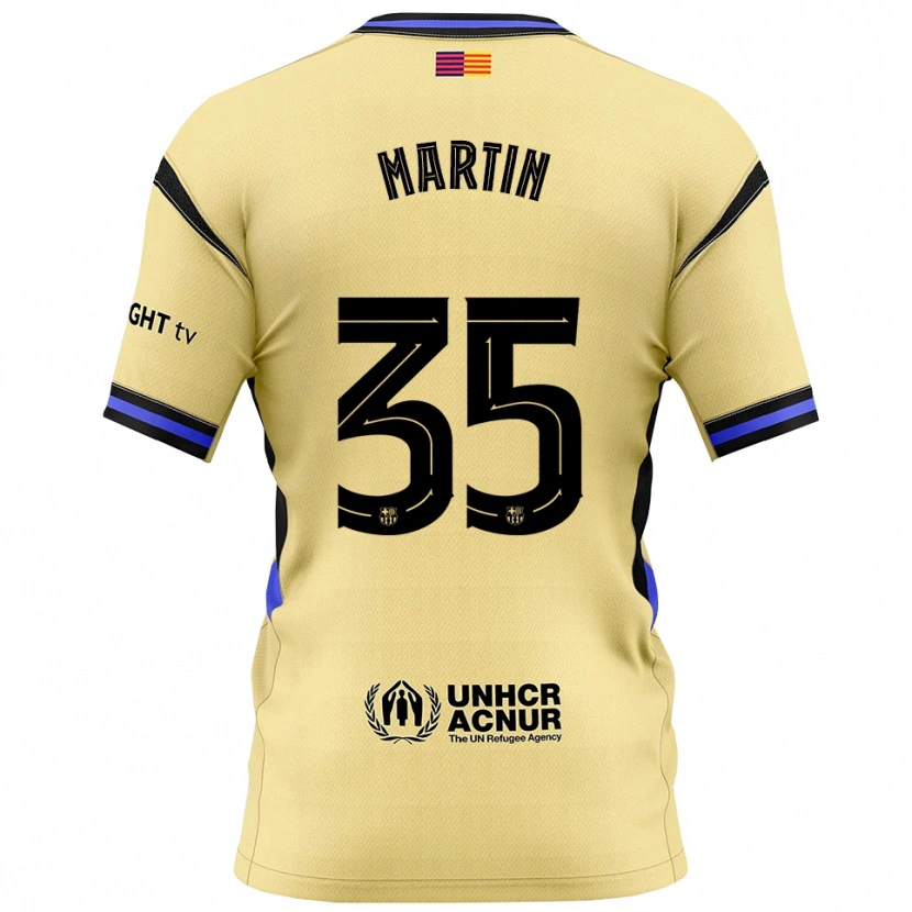 Danxen Dětské Gerard Martín #35 Žlutá Černá Daleko Hráčské Dresy 2025/26 Dres
