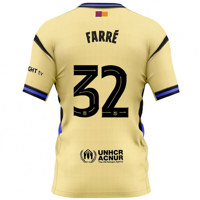 Danxen Dětské Landry Farré #32 Žlutá Černá Daleko Hráčské Dresy 2025/26 Dres
