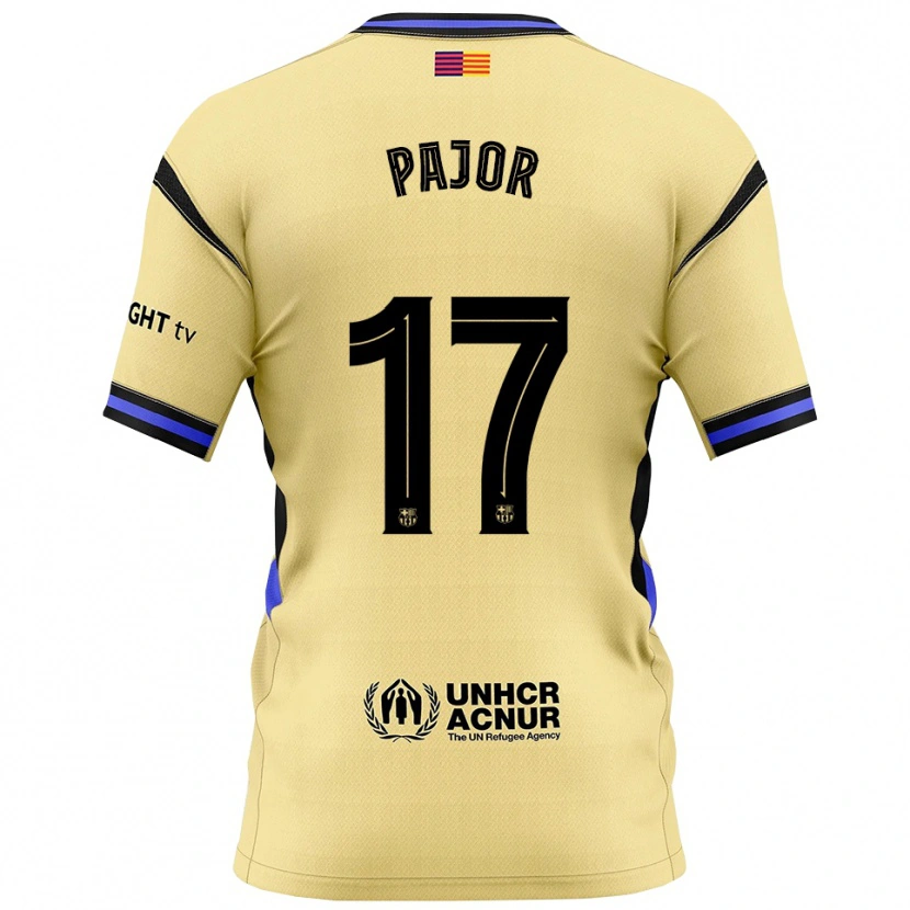 Danxen Dětské Ewa Pajor #17 Žlutá Černá Daleko Hráčské Dresy 2025/26 Dres