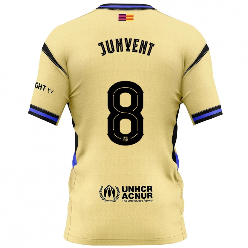 Danxen Dětské Quim Junyent #8 Žlutá Černá Daleko Hráčské Dresy 2025/26 Dres