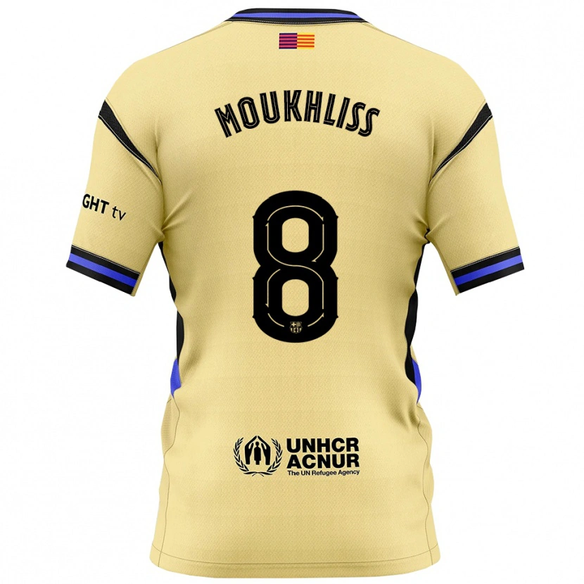 Danxen Dětské Moha Moukhliss #8 Žlutá Černá Daleko Hráčské Dresy 2025/26 Dres