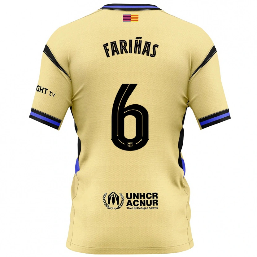 Danxen Dětské Brian Fariñas #6 Žlutá Černá Daleko Hráčské Dresy 2025/26 Dres