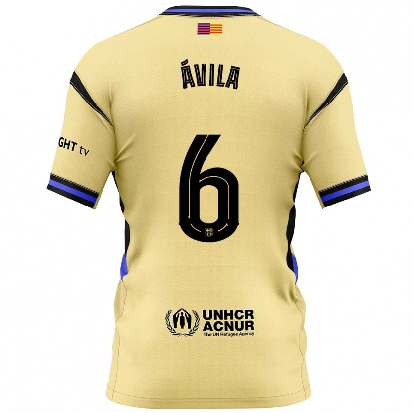 Danxen Dětské Dani Ávila #6 Žlutá Černá Daleko Hráčské Dresy 2025/26 Dres