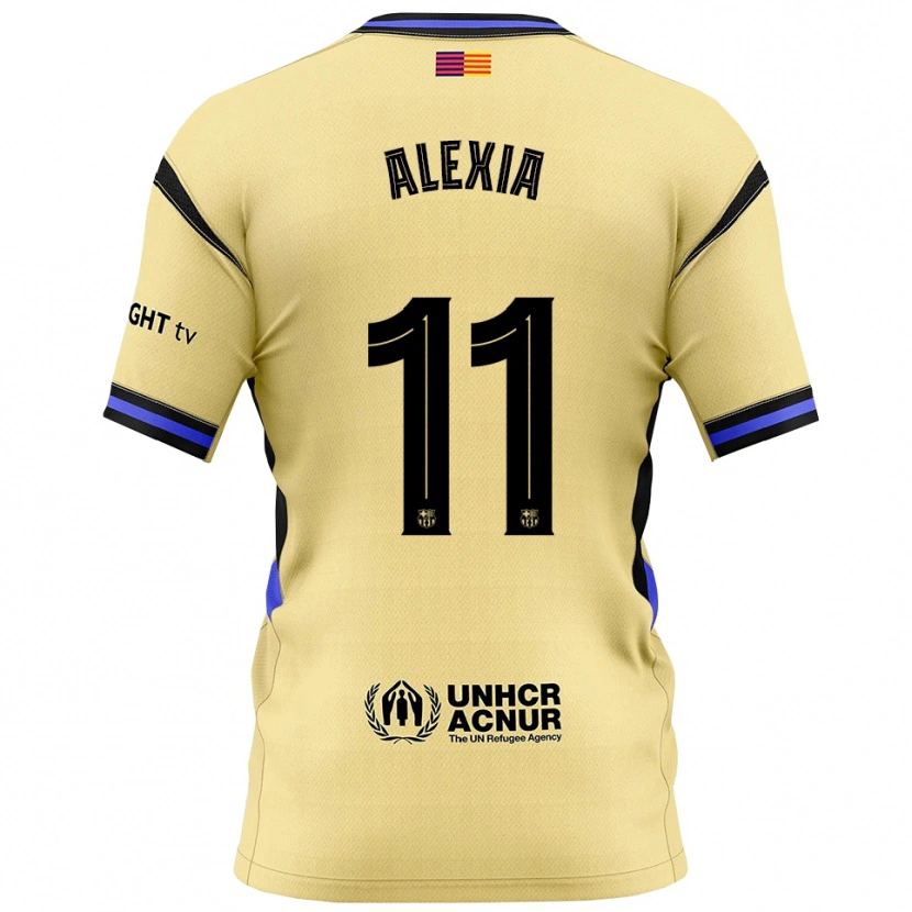 Danxen Dětské Alexia Putellas #11 Žlutá Černá Daleko Hráčské Dresy 2025/26 Dres