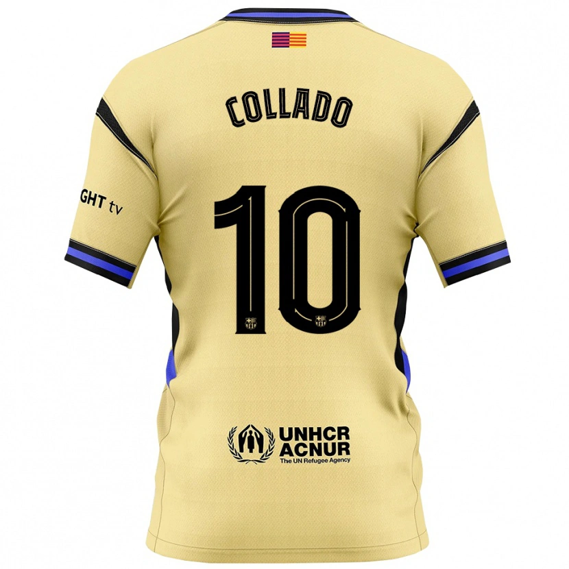 Danxen Dětské Alex Collado #10 Žlutá Černá Daleko Hráčské Dresy 2025/26 Dres