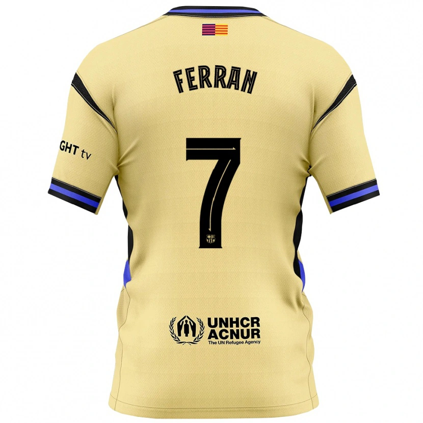 Danxen Dětské Ferran Torres #7 Žlutá Černá Daleko Hráčské Dresy 2025/26 Dres