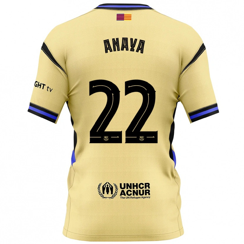 Danxen Dětské Joan Anaya #22 Žlutá Černá Daleko Hráčské Dresy 2025/26 Dres