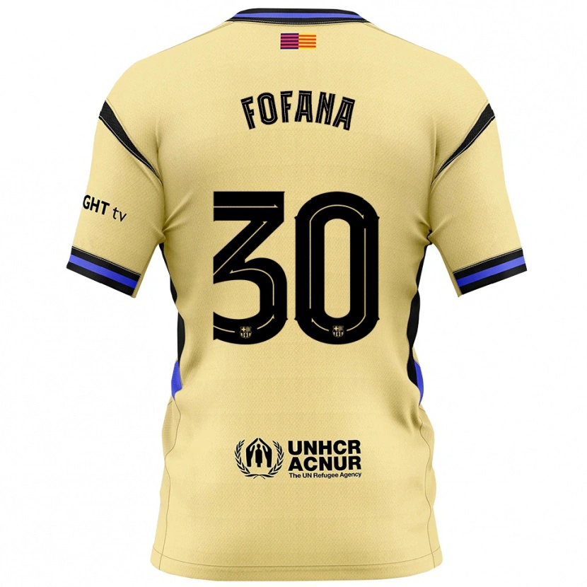 Danxen Dětské Nuhu Fofana #30 Žlutá Černá Daleko Hráčské Dresy 2025/26 Dres