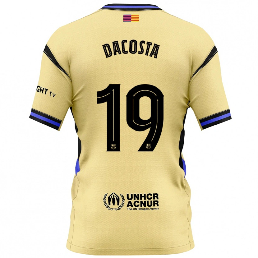 Danxen Dětské Raúl Dacosta #19 Žlutá Černá Daleko Hráčské Dresy 2025/26 Dres