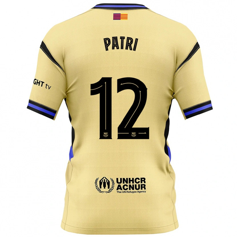 Danxen Dětské Patricia Guijarro #12 Žlutá Černá Daleko Hráčské Dresy 2025/26 Dres