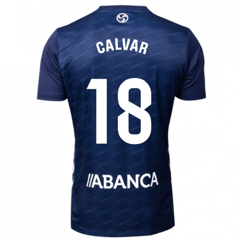 Danxen Dětské María Calvar #18 Tmavě Modrá Bílá Daleko Hráčské Dresy 2025/26 Dres