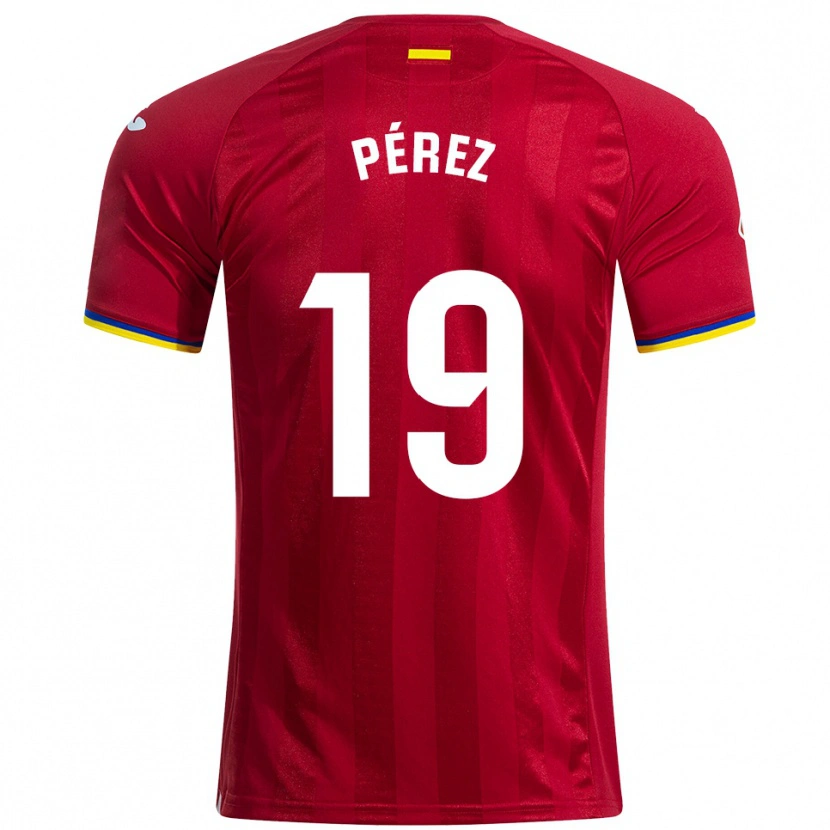 Danxen Dětské Joselu Pérez #19 Červená Žlutá Modrá Daleko Hráčské Dresy 2025/26 Dres