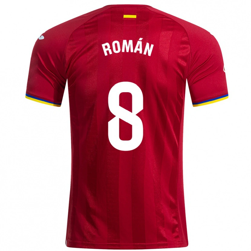 Danxen Dětské Manu Román #8 Červená Žlutá Modrá Daleko Hráčské Dresy 2025/26 Dres