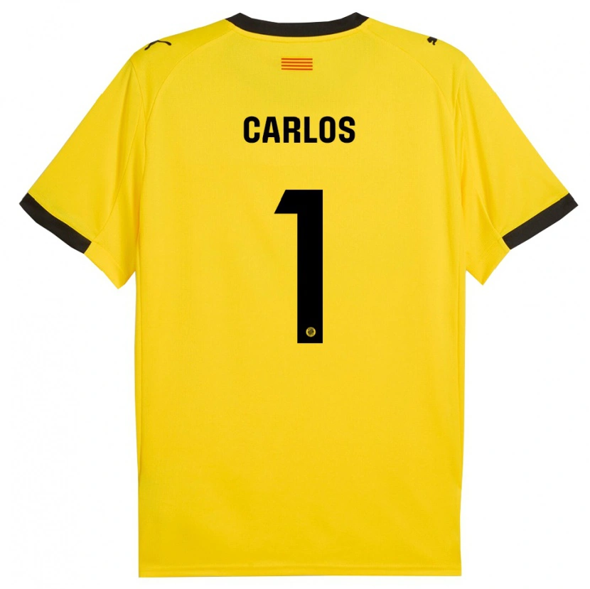 Danxen Dětské Juan Carlos #1 Žlutá Černá Daleko Hráčské Dresy 2025/26 Dres