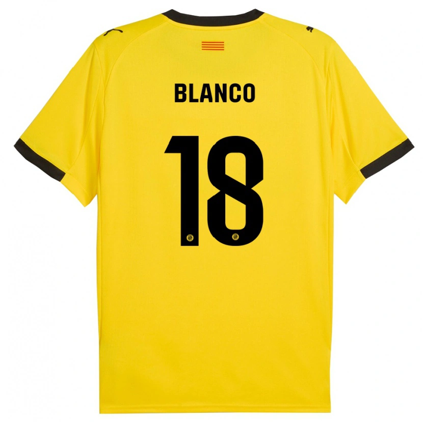 Danxen Dětské Aaron Blanco #18 Žlutá Černá Daleko Hráčské Dresy 2025/26 Dres
