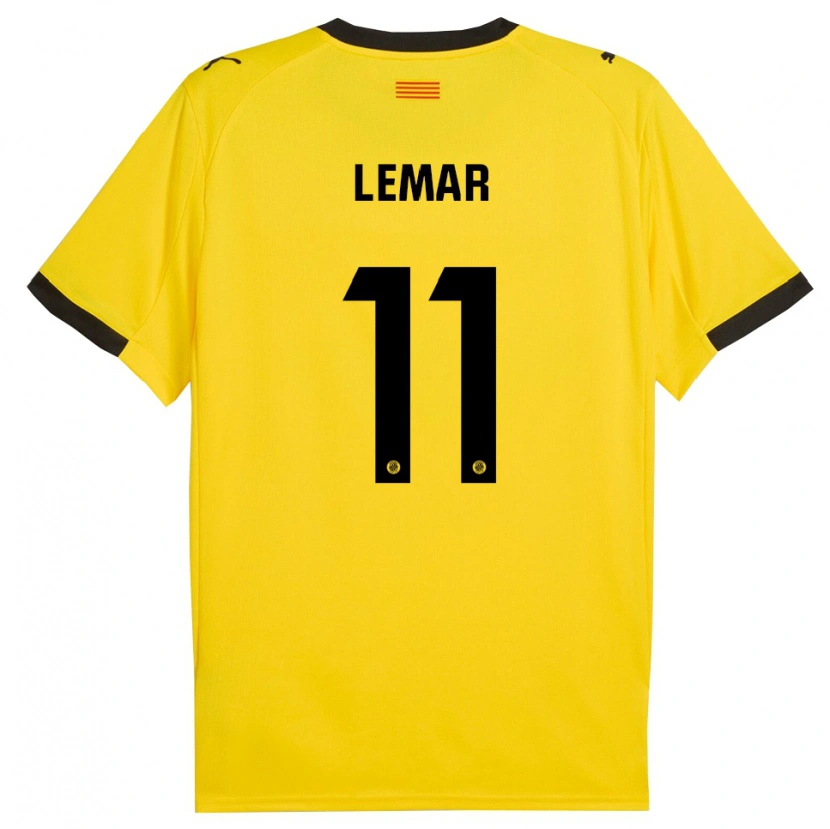 Danxen Dětské Thomas Lemar #11 Žlutá Černá Daleko Hráčské Dresy 2025/26 Dres