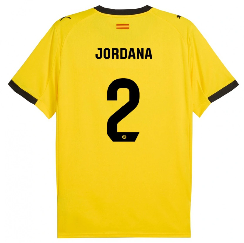 Danxen Dětské Gibert Jordana #2 Žlutá Černá Daleko Hráčské Dresy 2025/26 Dres