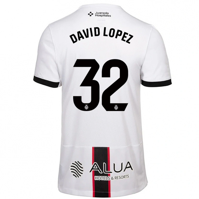 Danxen Dětské David López #32 Bílá Černá Daleko Hráčské Dresy 2025/26 Dres
