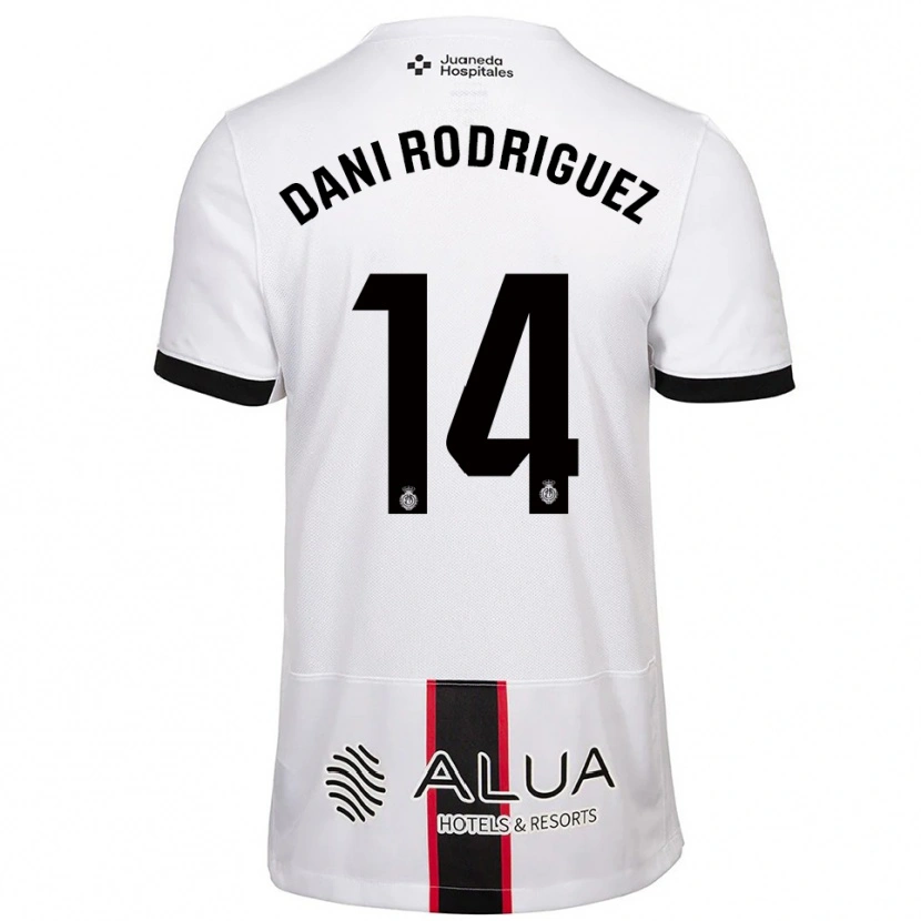 Danxen Dětské Dani Rodríguez #14 Bílá Černá Daleko Hráčské Dresy 2025/26 Dres