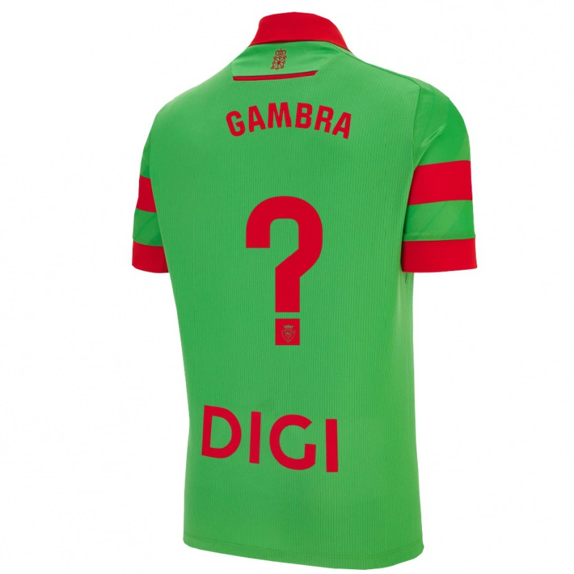 Danxen Dětské Javi Gambra #0 Zelená Červená Daleko Hráčské Dresy 2025/26 Dres