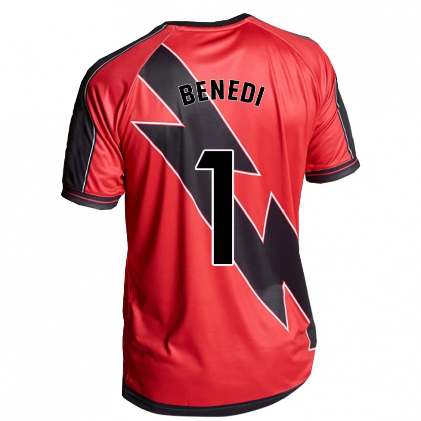 Danxen Dětské Miguel Benedi #1 Červená Černá Daleko Hráčské Dresy 2025/26 Dres