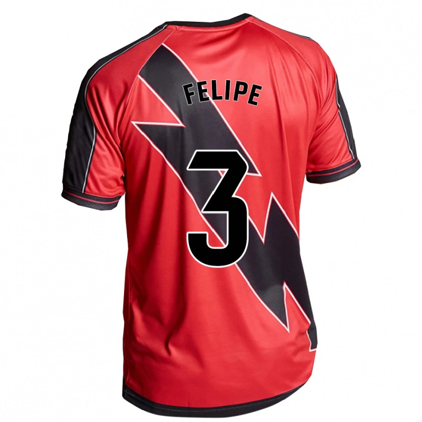 Danxen Dětské Luiz Felipe #3 Červená Černá Daleko Hráčské Dresy 2025/26 Dres