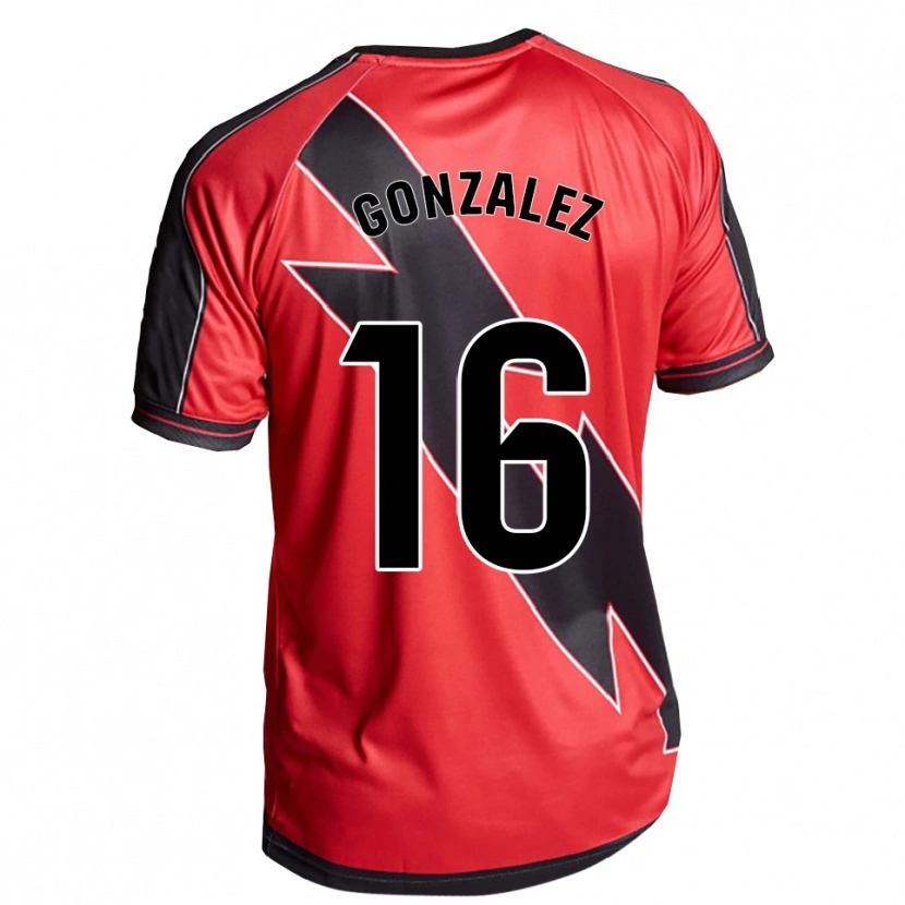 Danxen Dětské Aitor González #16 Červená Černá Daleko Hráčské Dresy 2025/26 Dres