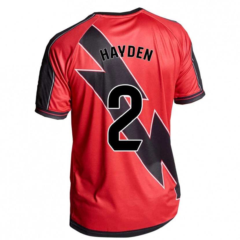 Danxen Dětské Danielle Hayden #2 Červená Černá Daleko Hráčské Dresy 2025/26 Dres