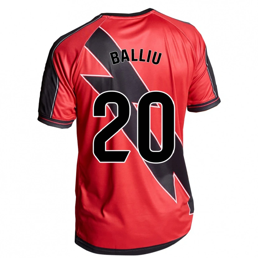 Danxen Dětské Iván Balliu #20 Červená Černá Daleko Hráčské Dresy 2025/26 Dres