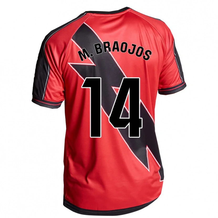 Danxen Dětské Mónica Braojos Pérez #14 Červená Černá Daleko Hráčské Dresy 2025/26 Dres