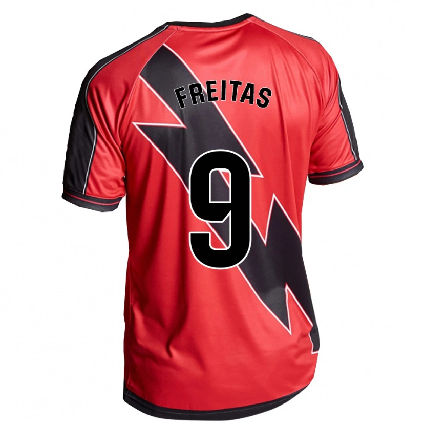 Danxen Dětské Isadora Freitas #9 Červená Černá Daleko Hráčské Dresy 2025/26 Dres