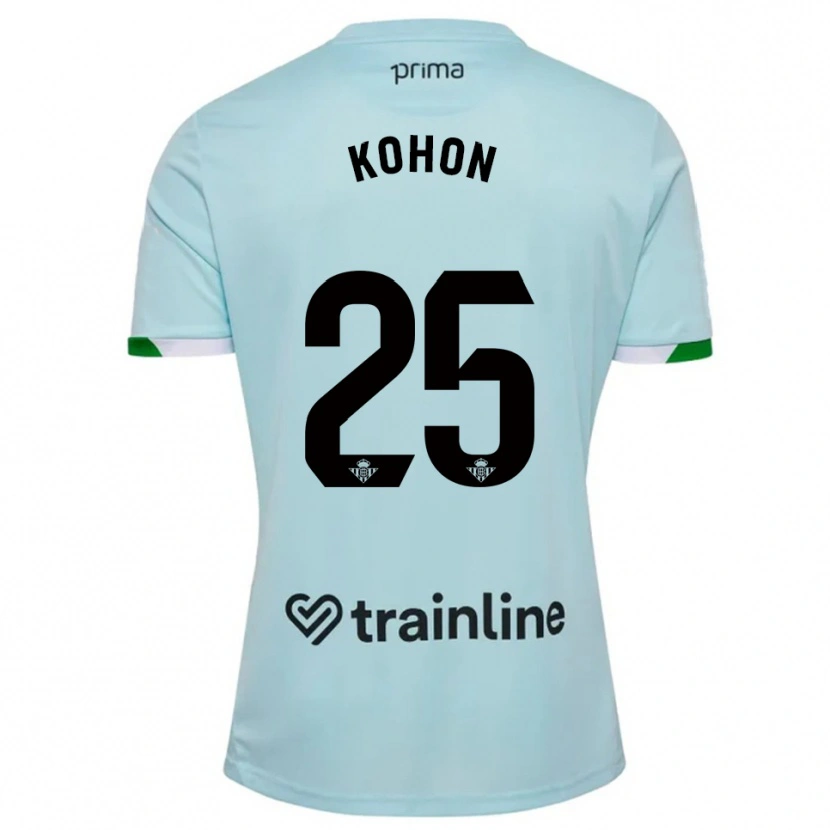 Danxen Dětské Rudy Kohon #25 Nebesky Modrá Zelená Daleko Hráčské Dresy 2025/26 Dres