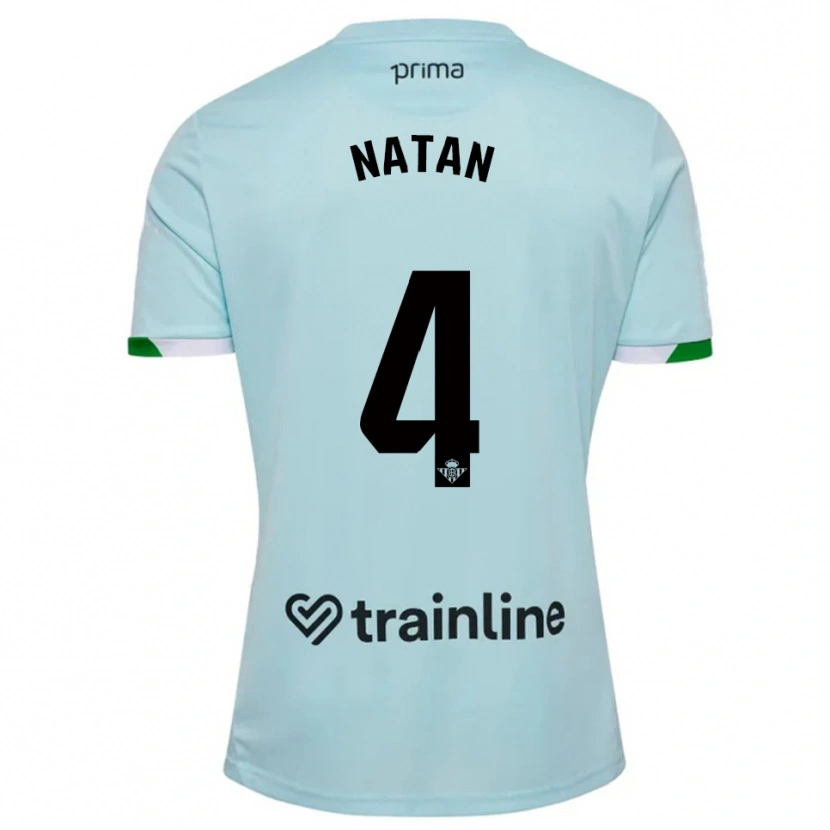 Danxen Dětské Natan #4 Nebesky Modrá Zelená Daleko Hráčské Dresy 2025/26 Dres