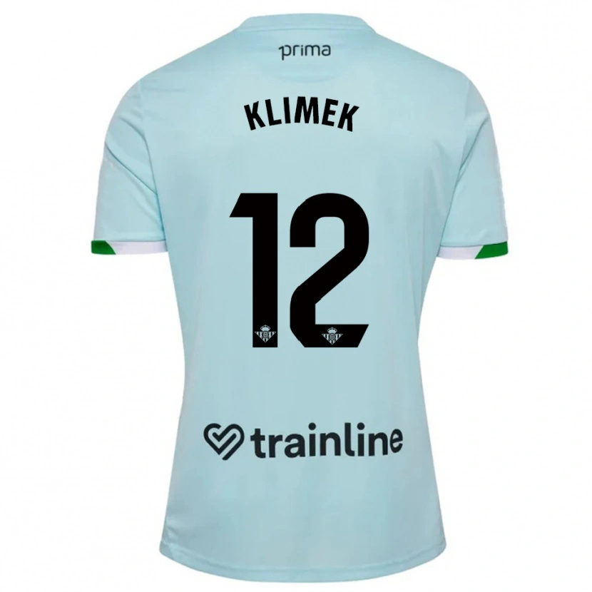 Danxen Dětské Bruno Klimek #12 Nebesky Modrá Zelená Daleko Hráčské Dresy 2025/26 Dres