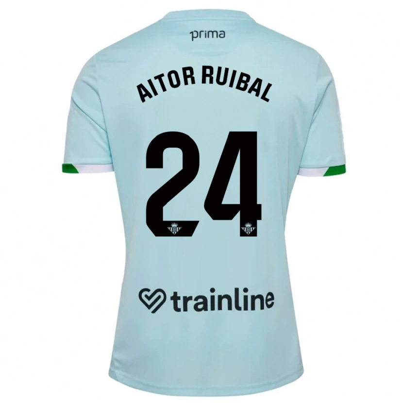Danxen Dětské Aitor Ruibal #24 Nebesky Modrá Zelená Daleko Hráčské Dresy 2025/26 Dres