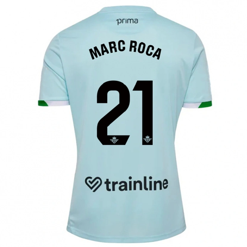 Danxen Dětské Marc Roca #21 Nebesky Modrá Zelená Daleko Hráčské Dresy 2025/26 Dres