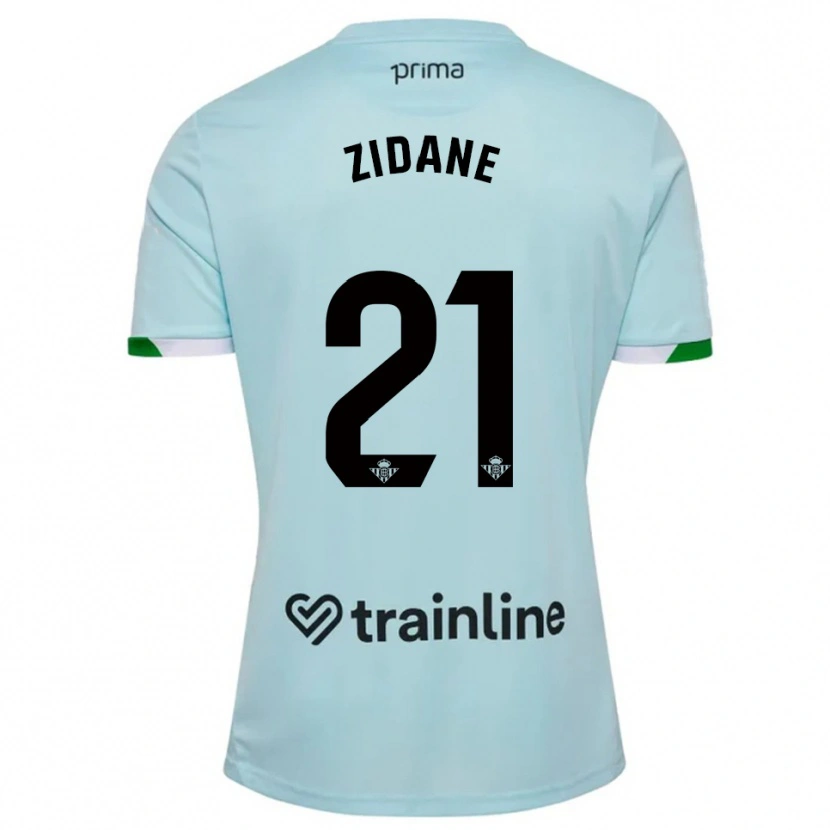 Danxen Dětské Elyaz Zidane #21 Nebesky Modrá Zelená Daleko Hráčské Dresy 2025/26 Dres