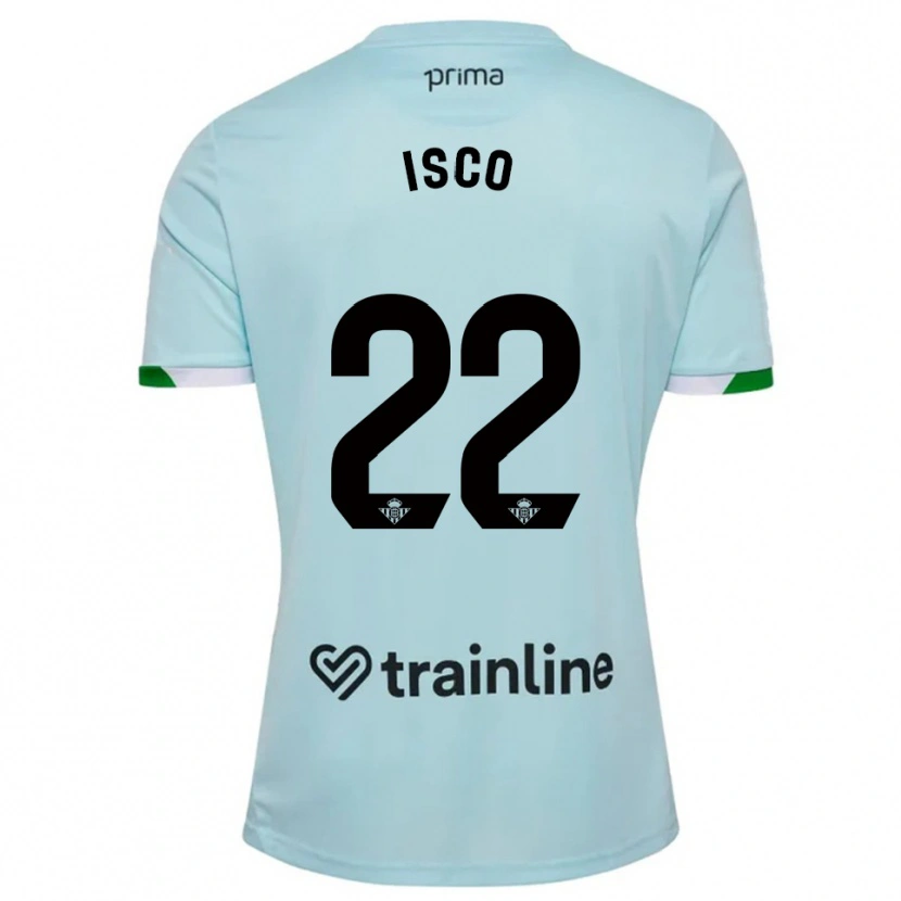 Danxen Dětské Isco #22 Nebesky Modrá Zelená Daleko Hráčské Dresy 2025/26 Dres
