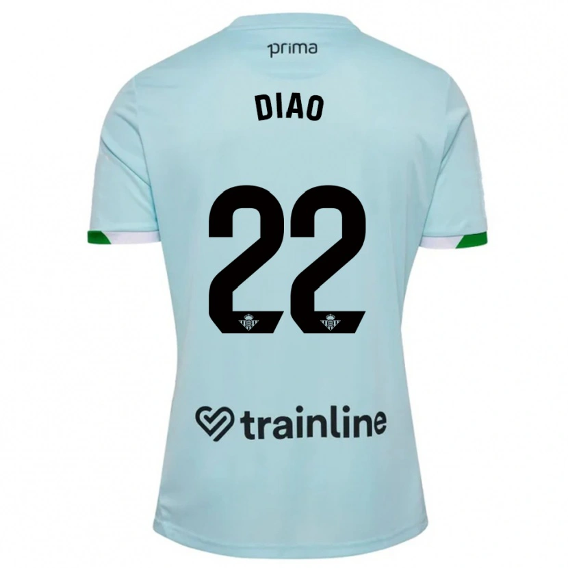 Danxen Dětské Usse Diao #22 Nebesky Modrá Zelená Daleko Hráčské Dresy 2025/26 Dres